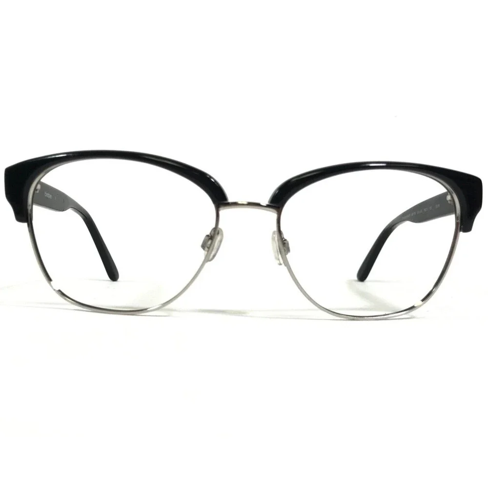 Bebe Eyeglasses Frames BB7186 001 JET TROUBLEMAKER Black Cheetah Print 56-17-135